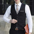 Men's Formal V Neck Tuxedo Vest - Tailored Fit Waistcoat for Business Events and Gatherings